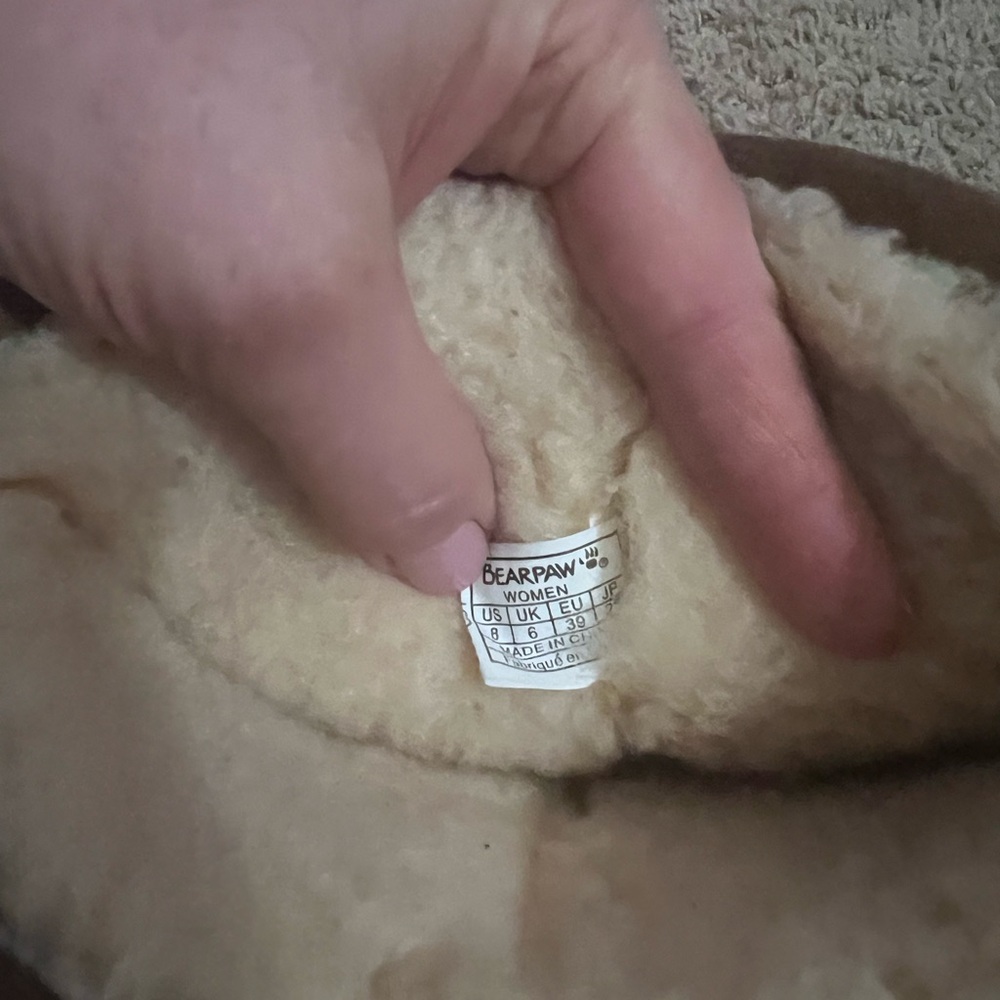 BearPaw Tan Shearling Lined Boots - Picture 6 of 10